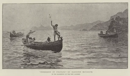 Fischer von Positano, in der Ausstellung in der New Gallery